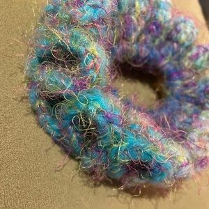 Soft Crocheted Ruffled Scrunchie